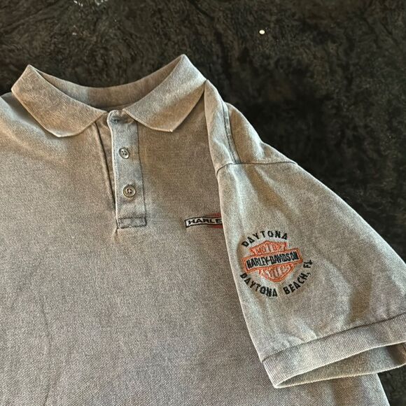 Harley-Davidson Gray Polo Shirt - Picture 5 of 6